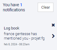 Comment on a log book note – Aidi